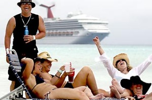 Kid Rock fans hit 'Redneck Paradise' during the cruise.