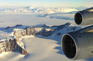 Antarctica sightseeing flight.