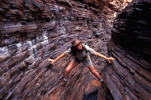 Journey to the centre of the earth. Hancock Gorge, Karijini National Park, Western Australia.