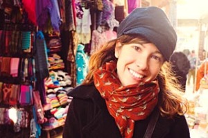 Pretty woman in bazaar in Fes