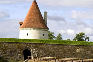 The tower of Kuressaare Castle in Estonia.
