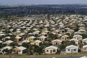 Houses in Soweto, Johannesburg, South Africa.