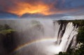 The Victoria Falls at Livingstone, Zambia: A deafening curtain of water 1.7 kilometres wide and 108 metres high, ...