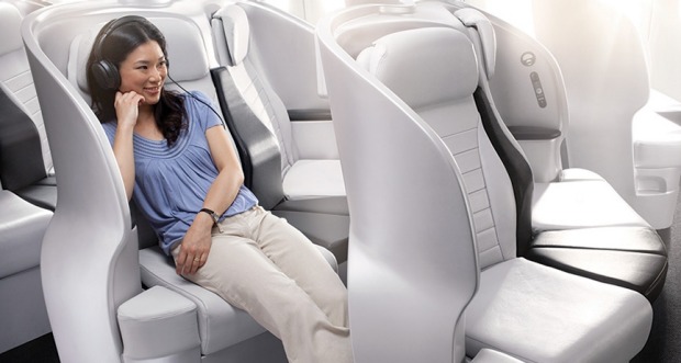 THE BEST OF PREMIUM ECONOMY CLASS: Air New Zealand's premium economy seat on a Boeing 777.