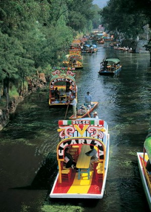 Xochimilco, take a boat ride down the river.