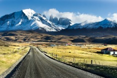 Chile, road, mountain range