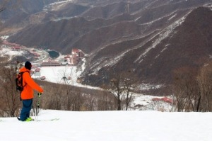 Sam Smoothy at Masikryong Ski Resort in North Korea.