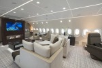 On board the private Boeing Dreamliner, the BBJ 787 VVIP.