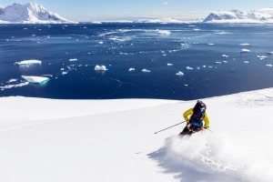 The terrain for ski touring is virtually unlimited in Antarctica.