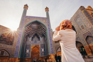 Iran, it's a destination place that'll surprise many travellers: Shah Mosque in Esfahan.