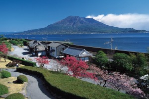 Sakurajima Volcano in Kagoshima.