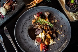 The Arctic Light Hotel's take on reindeer, a meat that features in many Lappish dishes.