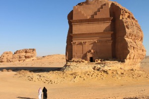 Mada'in Saleh, a UNESCO World Heritage Site, in Saudi Arabia. The country will begin granting tourist visas for the ...