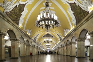 The Komsomolskaya metro station opened in 1952.