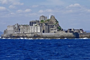 Hashima Island/Gunkanjima, Japan. This tiny island was once home to an undersea coal mine and was permanently inhabited ...