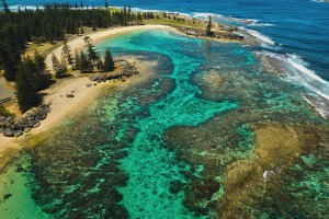 A reef on Norfolk Island.