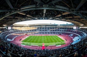 View of National Stadium during the 99th Emperor's Cup final in January 2020.