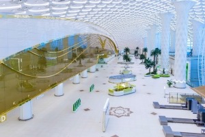 Ashgabat Airport, Turkmenistan.