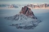 Uummannaq, frozen in the fjord on the isolated north west coast of Greenland.