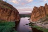 Sitting 130 kilometres west of Alice, Glen Helen Gorge holds water throughout the year. Right now, the pool gathered ...