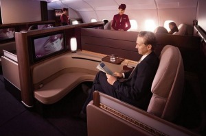 The First Class seat on the A380.