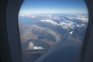 New Zealand Alps from an airplane window iStock image for Traveller. Re-use permitted. New Zealand