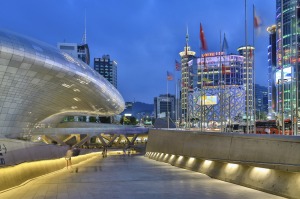 Dongdaemun Design Plaza in Seoul. South Korea is a mix of cutting-edge and traditional.