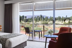 Desert Gardens has some rooms that offer a view of Uluru.