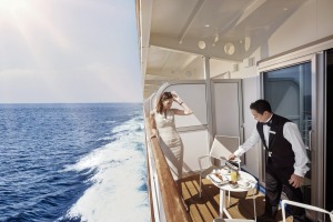 Butlers can create a 'balcony experience', that may include cocktails and sunscreen, or cashmere blankets and hot chocolate.