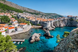 Dubrovnik's Old Town is encircled by almost two kilometres of towering walls.