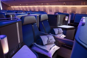 Polaris business class on United's Boeing 787-10.
