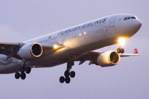 A Turkish Airlines Airbus A330.