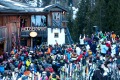 The MooserWirt, the self-described "baddest apres-ski bar on the Arlberg", the most notorious on-mountain party venue ...