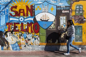 Buenos Aires' oldest neighbourhood, San Telmo, is a vibrant cultural district.