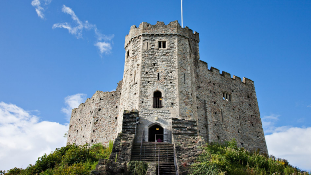 Cardiff, UK - September 18, 2011: The Norman Keep against a blue sky. Photographed at Cardiff Castle. SunSept29Ten - Traveller Ten - 10 of the best British TV locations - text Steve McKenna
iStock image for Traveller. Re-use permitted.